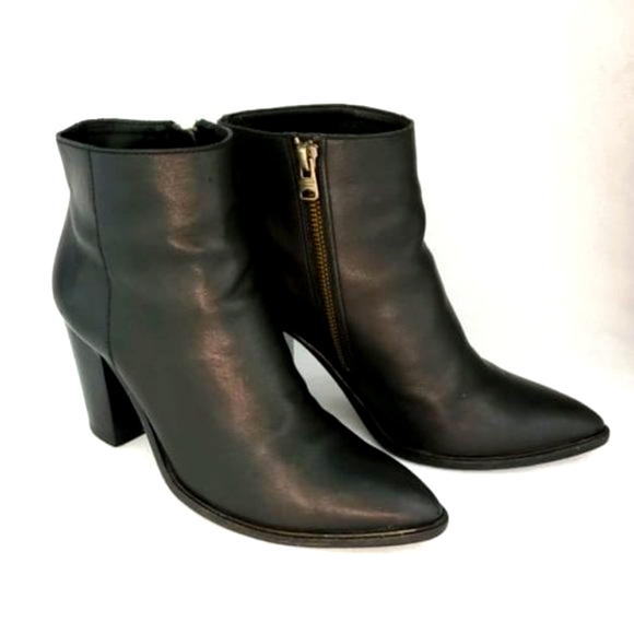 All Saints Shoes - ALLSAINTS COHEN LEATHER BOOTS BLACK 37 EU/6 US